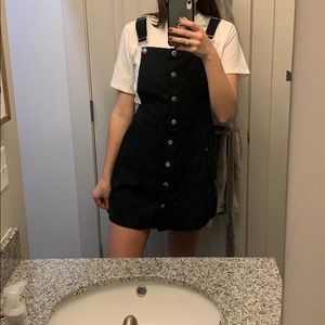 NWT Black denim H&M overall dress!